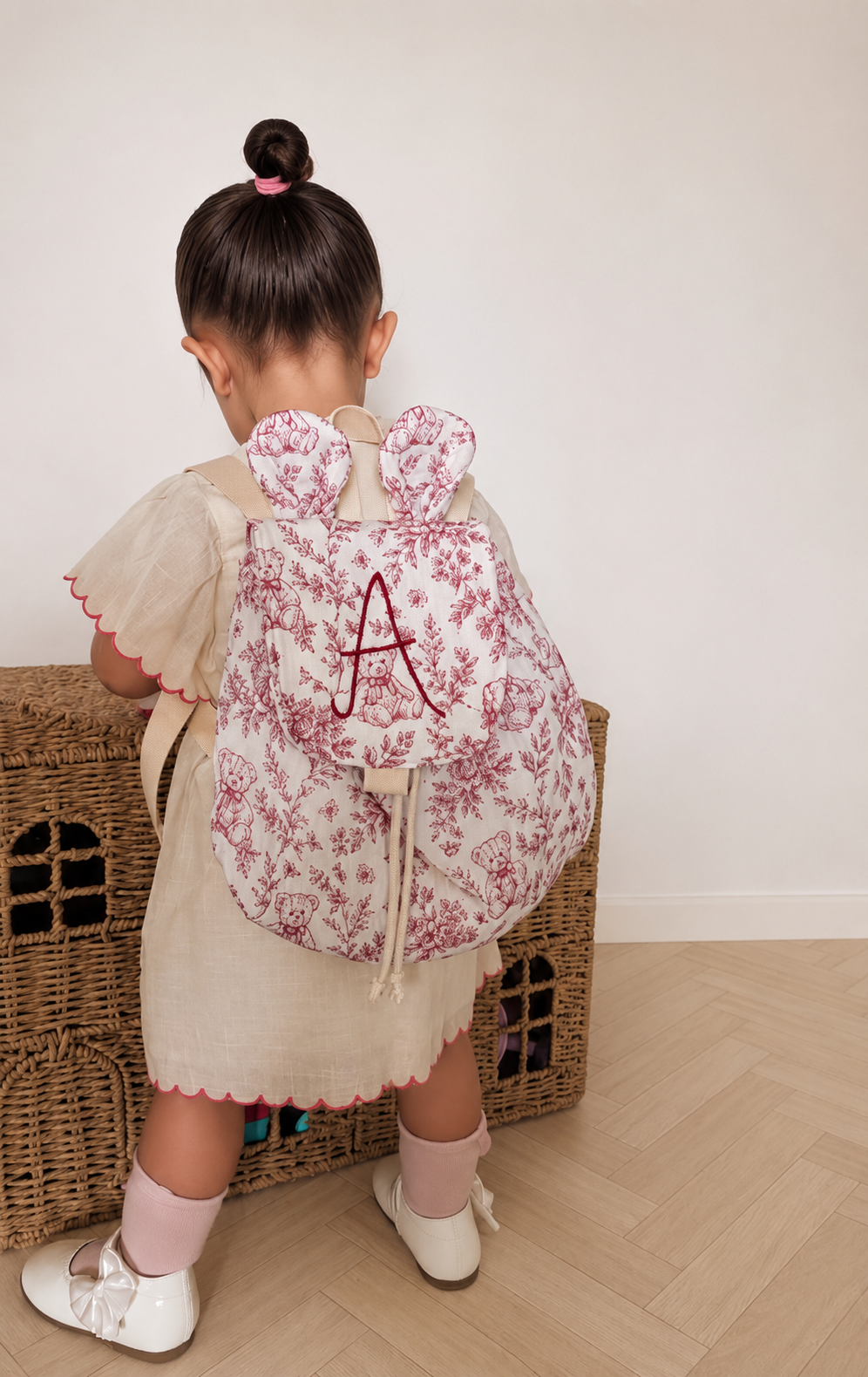Rucksack - Teddy Collection - Cherry Red