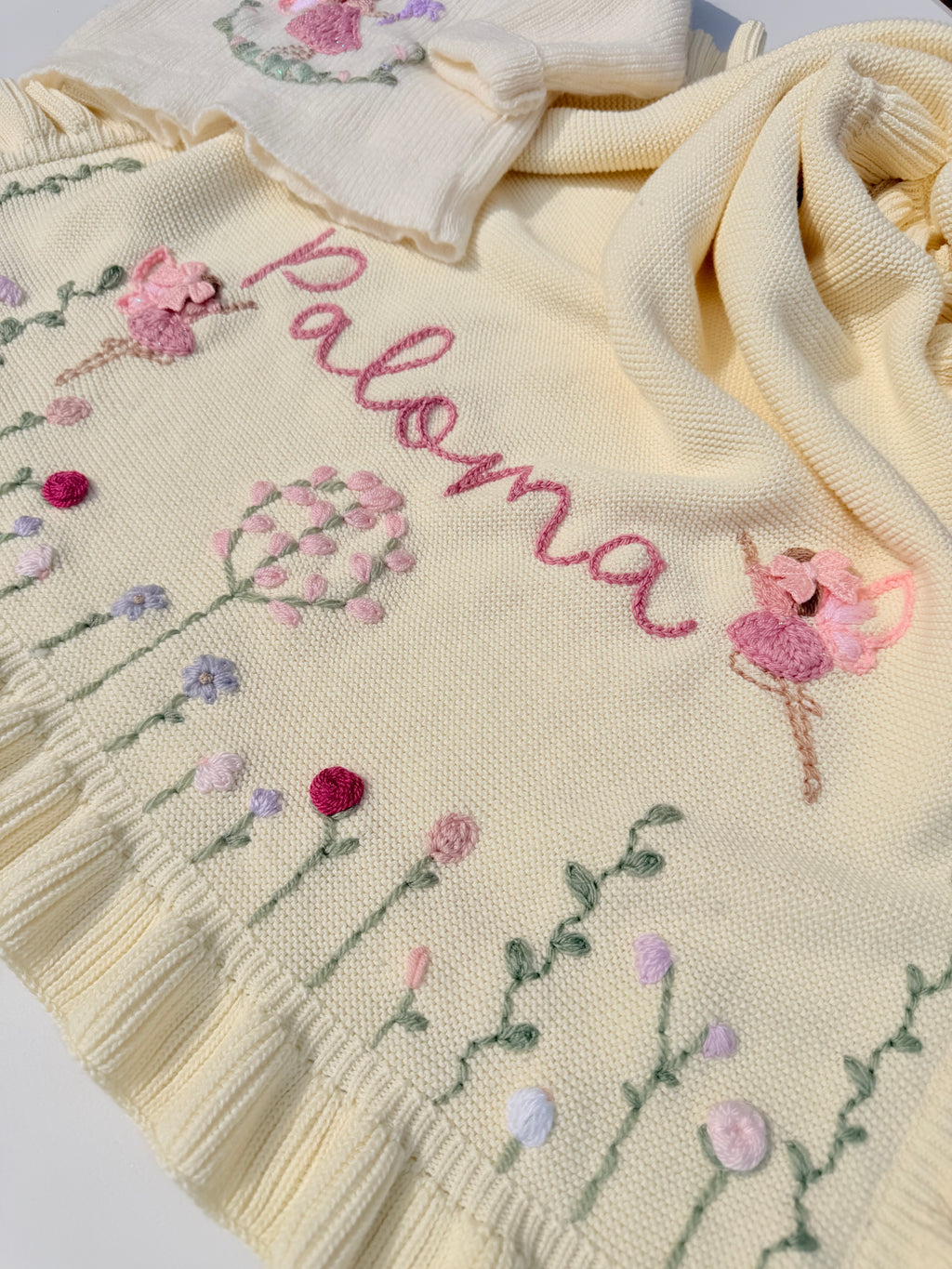 Cream or white Fairy blanket