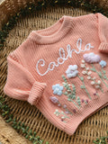 Pink Wildflower Jumper