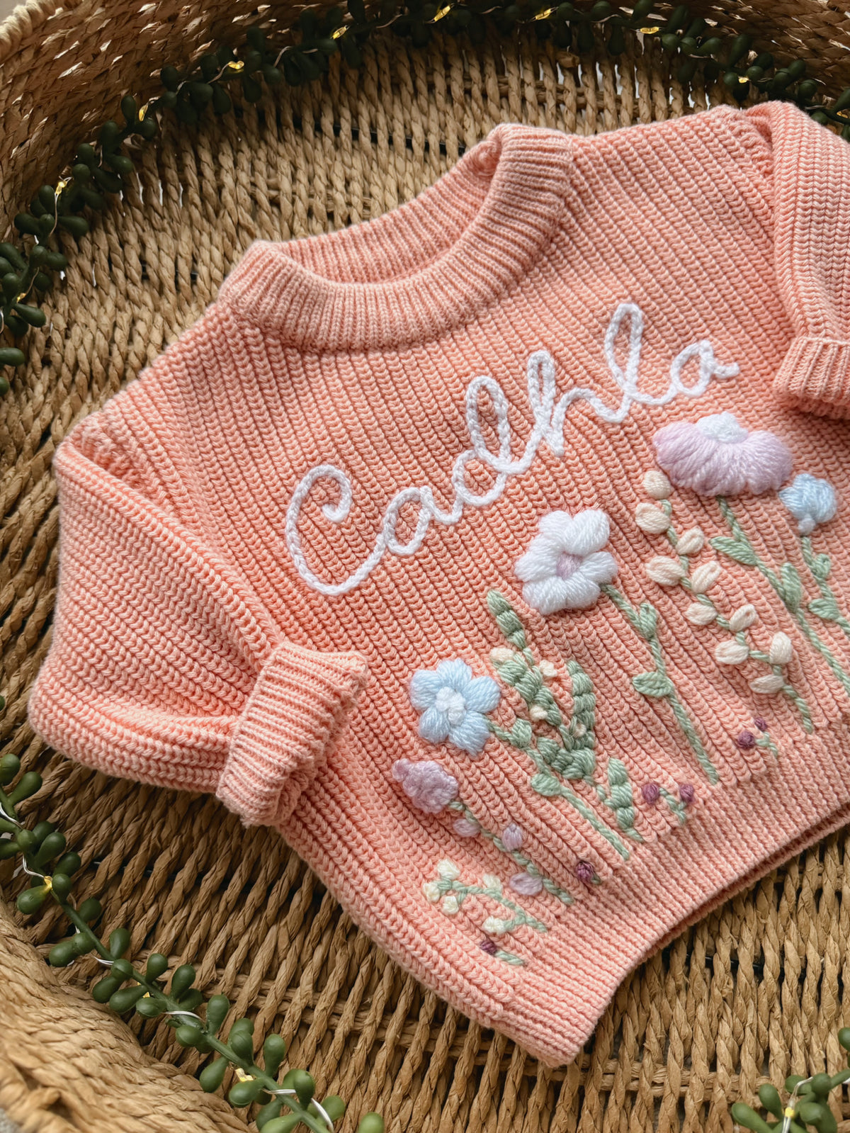 Pink Wildflower Jumper