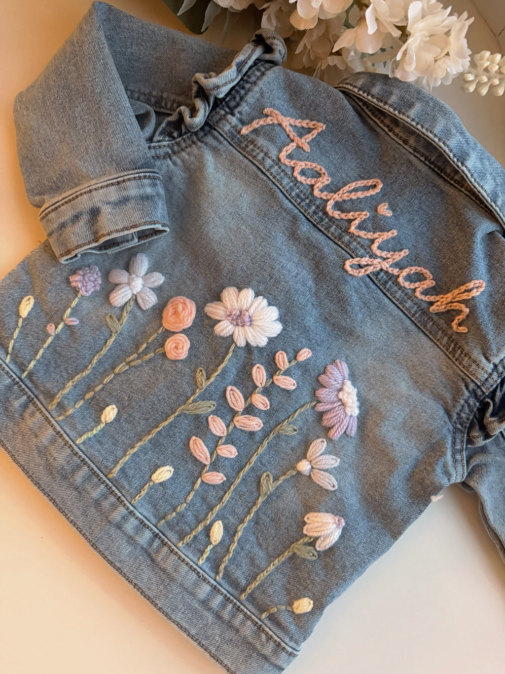 Wildflower denim jacket