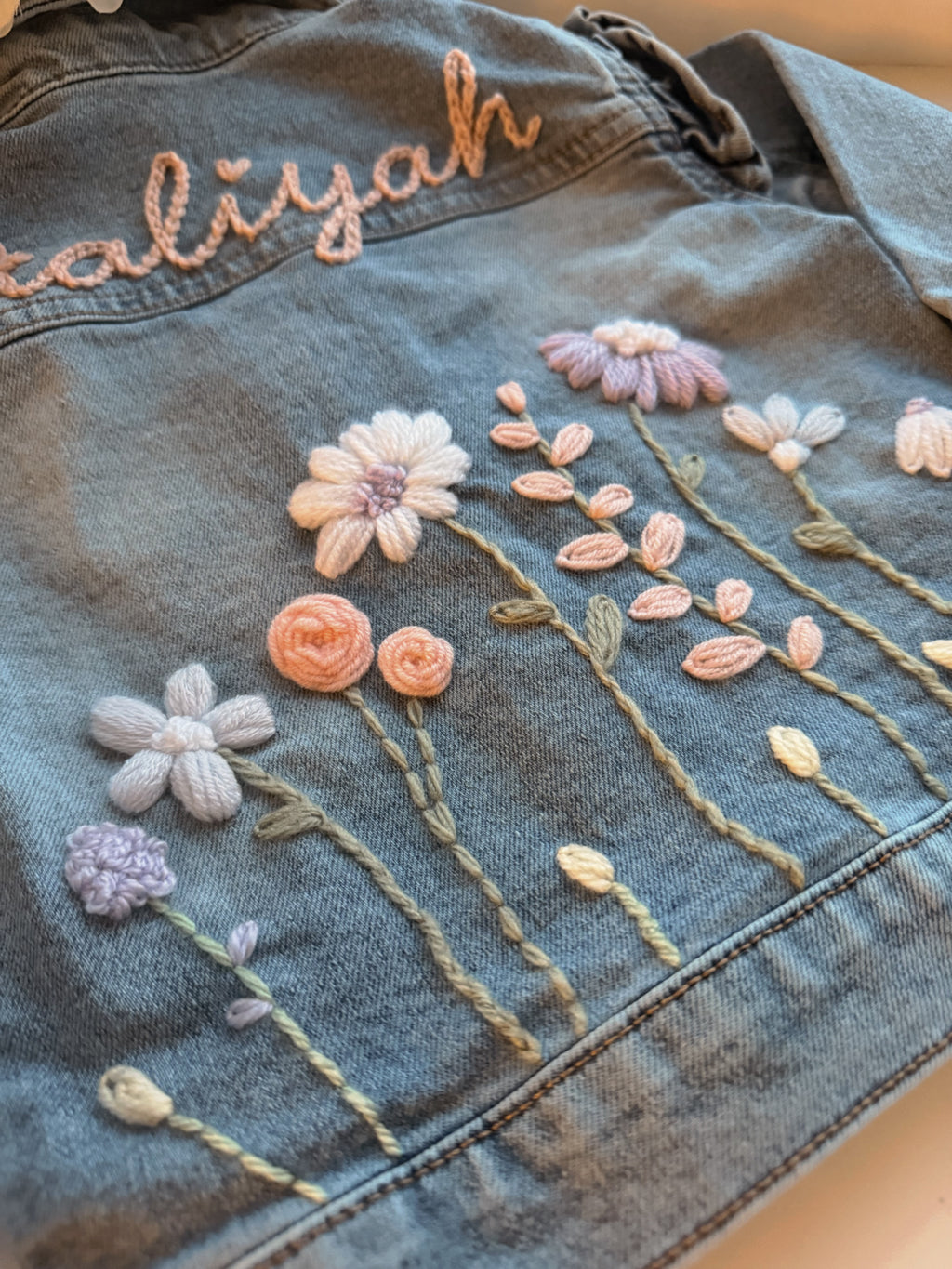 Wildflower denim jacket