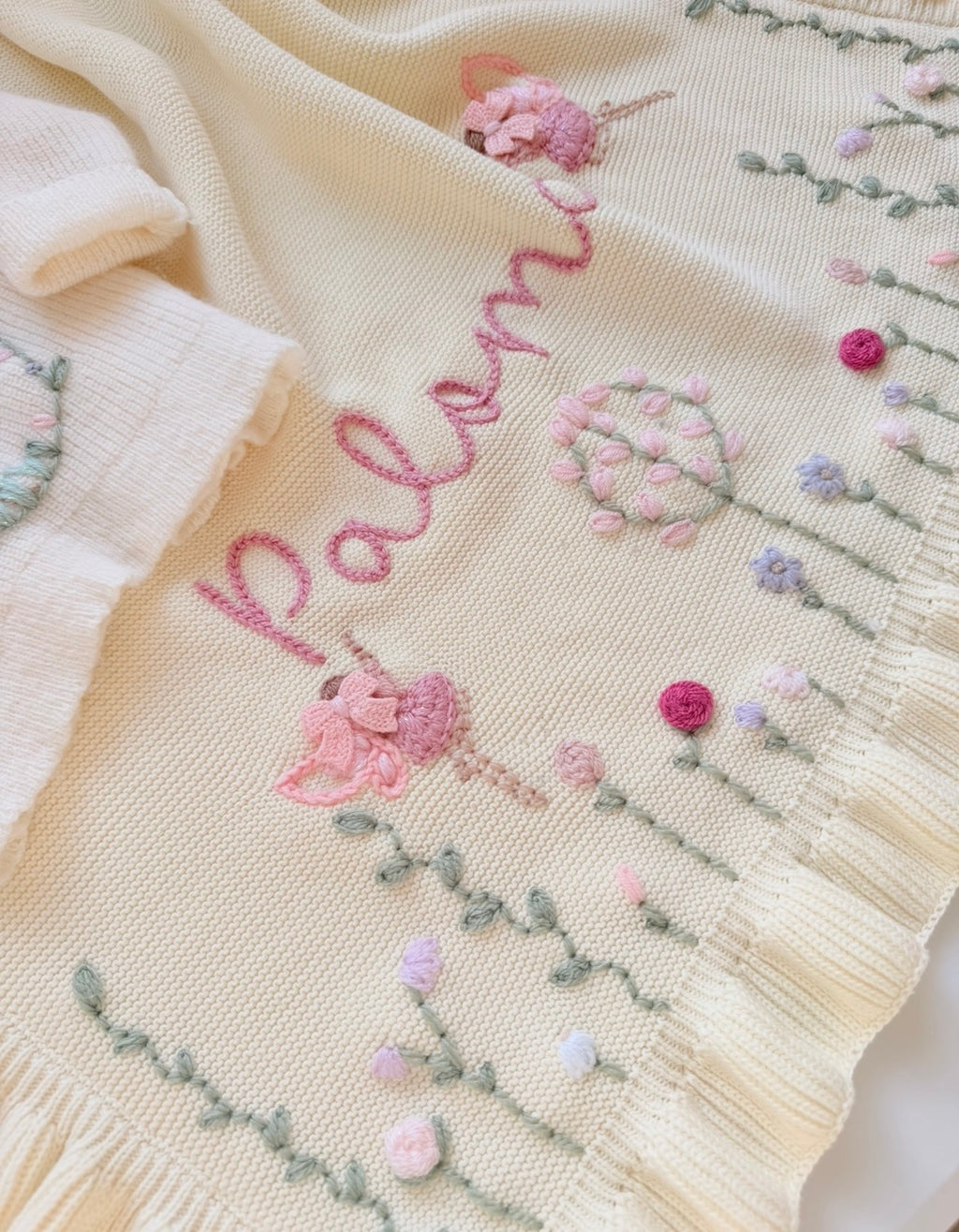 Cream or white Fairy blanket