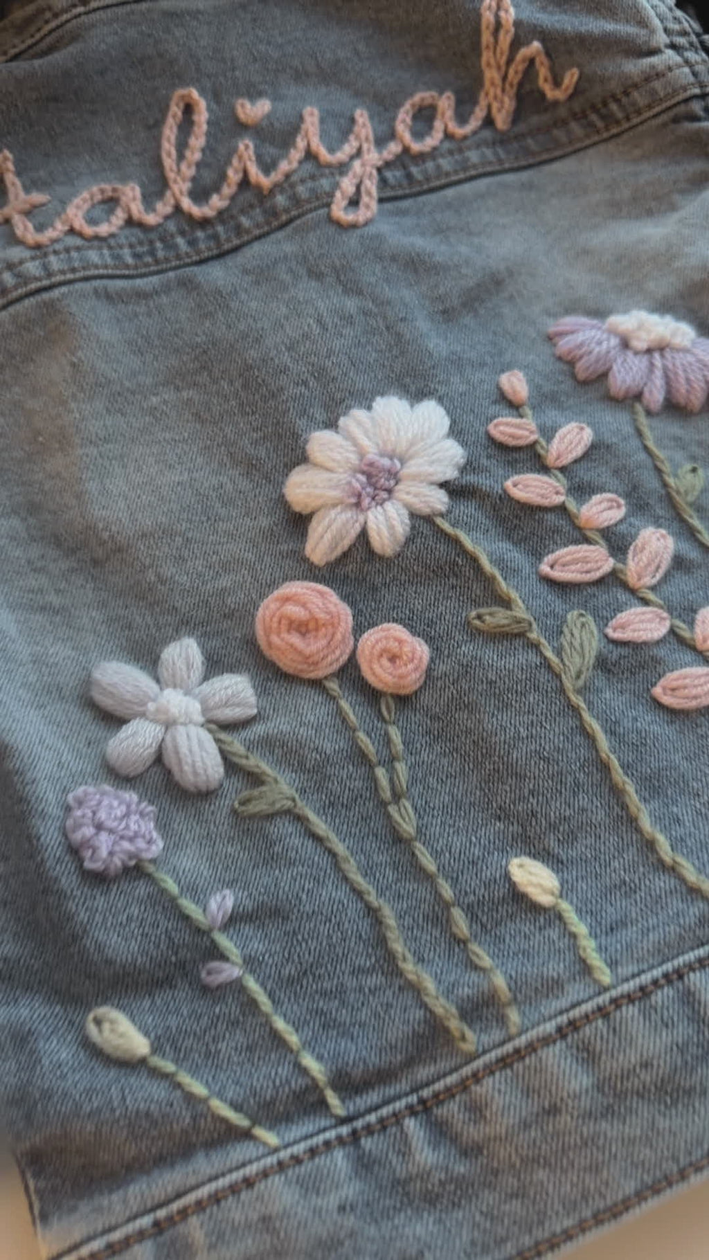 Wildflower denim jacket